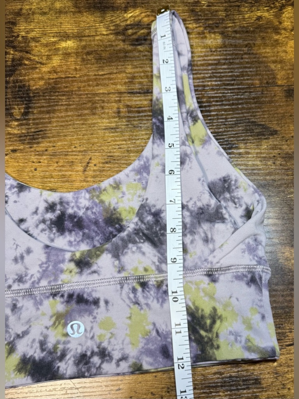 Lululemon Align Reversible Sports Bra Tie Dye Purple Green Size 6 - Picture 6 of 6